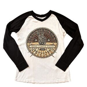 Stone Temple Pilots 2010 Raglan Long Sleeve Shirt Size Large Kavio Grunge Indie